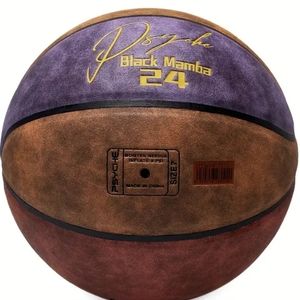 NEW KOBE BRYANT #24 BLACK MAMBA SIZE (27.5") SIGNATURE LEATHER BASKETBALL w/RING